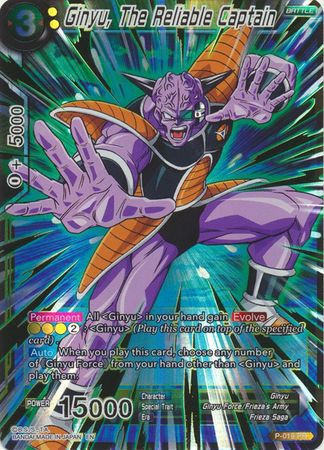 Ginyu The Reliable Captain Gold Stamped P 019 Common Ginyu The Reliable Captain Gold Stamped P 019 Common