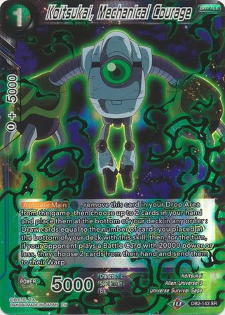 Koitsukai Mechanical Courage Gold Stamped DB2 143 Super Rare Koitsukai Mechanical Courage Gold Stamped DB2 143 Super Rare