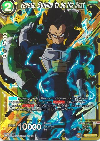 Vegeta Striving to be the Best TB3 051 Rare Reprint Vegeta Striving to be the Best TB3 051 Rare Reprint