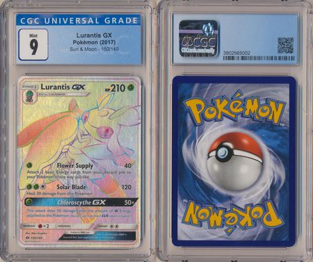 Lurantis GX 150 149 CGC 9 Mint Hyper Rare Sun Moon 5002 Sun Moon Base Set Singles Lurantis GX 150 149 CGC 9 Mint Hyper Rare Sun Moon 5002 Sun Moon Base Set Singles