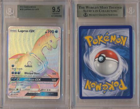 Lapras GX 151 149 BGS 9 5 GEM MINT Hyper Rare Sun Moon 6368 Sun Moon Base Set Singles Lapras GX 151 149 BGS 9 5 GEM MINT Hyper Rare Sun Moon 6368 Sun Moon Base Set Singles