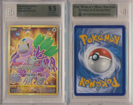 Oranguru 199 185 BGS 9 5 GEM MINT Secret Rare Vivid Voltage 3884 Sword Shield Vivid Voltage Singles Oranguru 199 185 BGS 9 5 GEM MINT Secret Rare Vivid Voltage 3884 Sword Shield Vivid Voltage Singles