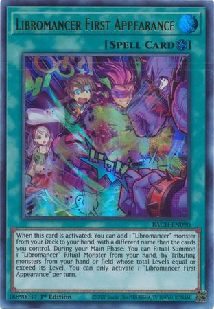 Yugioh Libromancer First Appearance BACH-EN090 Ultra Rare 1st Edition