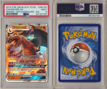 Charizard GX SM195 PSA 9 MINT Promo SM Promo 4159 Pokemon Sun Moon Promos Charizard GX SM195 PSA 9 MINT Promo SM Promo 4159 Pokemon Sun Moon Promos