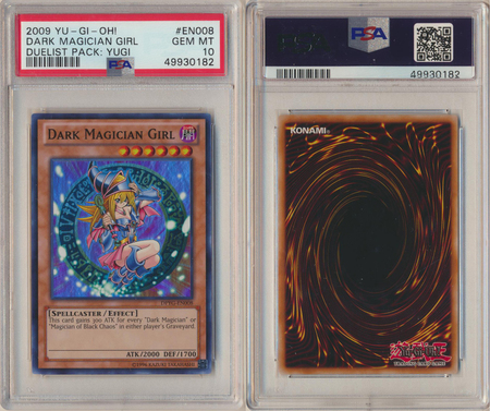 Dark Magician Girl DPYG EN008 PSA 10 GEM MT Super Rare Unlimited 0182 Dark Magician Girl DPYG EN008 PSA 10 GEM MT Super Rare Unlimited 0182