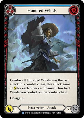 Hundred Winds Blue EVR043 Rare 1st Edition Hundred Winds Blue EVR043 Rare 1st Edition