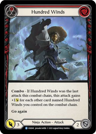 Hundred Winds Red EVR041 Rare 1st Edition Hundred Winds Red EVR041 Rare 1st Edition