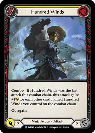 Hundred Winds Yellow EVR042 Rare 1st Edition Hundred Winds Yellow EVR042 Rare 1st Edition