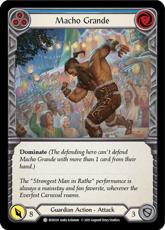Macho Grande Blue EVR029 Common 1st Edition Macho Grande Blue EVR029 Common 1st Edition