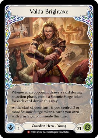 Valda Brightaxe EVR019 Majestic 1st Edition Valda Brightaxe EVR019 Majestic 1st Edition