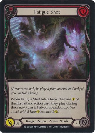 Fatigue Shot Red EVR094 Common Rainbow Foil 1st Edition Everfest 1st Edition Foil Singles Fatigue Shot Red EVR094 Common Rainbow Foil 1st Edition Everfest 1st Edition Foil Singles