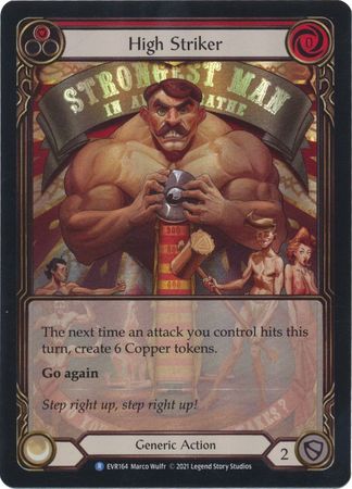 High Striker Red Extended Art EVR164 Rare Rainbow Foil 1st Edition Everfest 1st Edition Foil Singles High Striker Red Extended Art EVR164 Rare Rainbow Foil 1st Edition Everfest 1st Edition Foil Singles