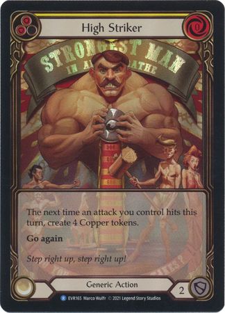 High Striker Yellow Extended Art EVR165 Rare Rainbow Foil 1st Edition Everfest 1st Edition Foil Singles High Striker Yellow Extended Art EVR165 Rare Rainbow Foil 1st Edition Everfest 1st Edition Foil Singles