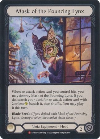Mask of the Pouncing Lynx EVR037 Majestic Cold Foil 1st Edition Everfest 1st Edition Foil Singles Mask of the Pouncing Lynx EVR037 Majestic Cold Foil 1st Edition Everfest 1st Edition Foil Singles