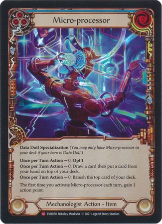 Micro processor EVR070 Majestic Rainbow Foil 1st Edition Everfest 1st Edition Foil Singles Micro processor EVR070 Majestic Rainbow Foil 1st Edition Everfest 1st Edition Foil Singles