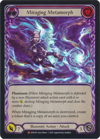 Miraging Metamorph - EVR139 - Majestic Rainbow Foil 1st Edition