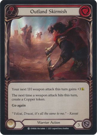 Outland Skirmish Red EVR066 Common Rainbow Foil 1st Edition Outland Skirmish Red EVR066 Common Rainbow Foil 1st Edition