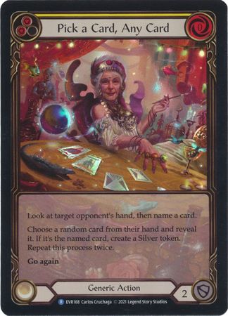 Pick a Card Any Card Yellow Extended Art EVR168 Rare Rainbow Foil 1st Edition Pick a Card Any Card Yellow Extended Art EVR168 Rare Rainbow Foil 1st Edition