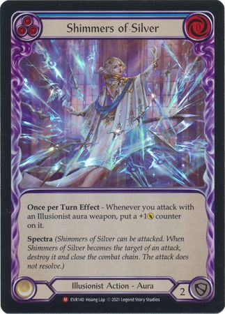 Shimmers of Silver EVR140 Majestic Rainbow Foil 1st Edition Everfest 1st Edition Foil Singles Shimmers of Silver EVR140 Majestic Rainbow Foil 1st Edition Everfest 1st Edition Foil Singles