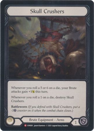 Skull Crushers EVR001 Majestic Cold Foil 1st Edition Everfest 1st Edition Foil Singles Skull Crushers EVR001 Majestic Cold Foil 1st Edition Everfest 1st Edition Foil Singles