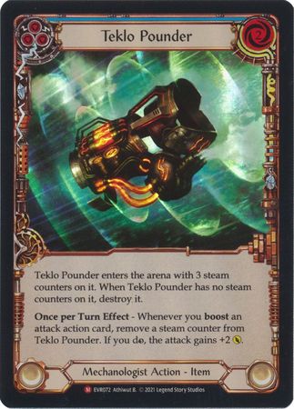 Teklo Pounder EVR072 Majestic Rainbow Foil 1st Edition Everfest 1st Edition Foil Singles Teklo Pounder EVR072 Majestic Rainbow Foil 1st Edition Everfest 1st Edition Foil Singles