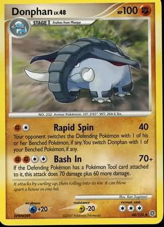 Donphan Reverse Pokemon League - HeartGold & SoulSilver Pokémon card 40/123