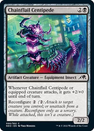 Chainflail Centipede 090 302 Kamigawa Neon Dynasty Singles Chainflail Centipede 090 302 Kamigawa Neon Dynasty Singles