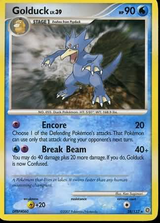 Golduck 28 132 Rare Diamond Pearl Secret Wonders Singles Golduck 28 132 Rare Diamond Pearl Secret Wonders Singles
