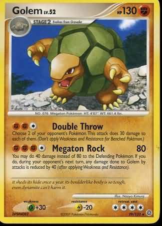 Golem 29 132 Rare Diamond Pearl Secret Wonders Singles Golem 29 132 Rare Diamond Pearl Secret Wonders Singles