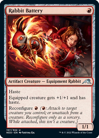 Rabbit Battery 157 302 Kamigawa Neon Dynasty Singles Rabbit Battery 157 302 Kamigawa Neon Dynasty Singles