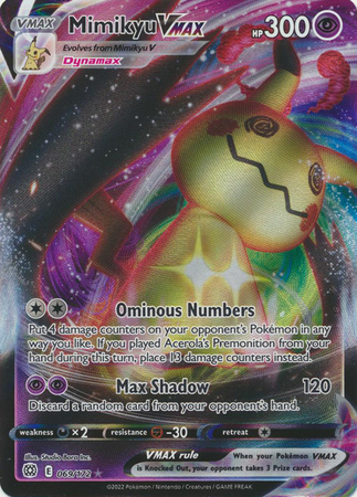  Mimikyu VMAX - 069/172 - Full Art Ultra Rare - Sword