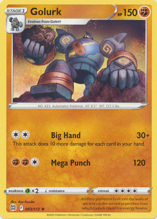 Golurk 083 172 Rare Golurk 083 172 Rare