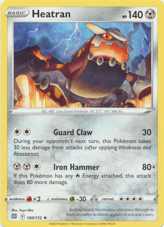 Heatran 100 172 Rare Heatran 100 172 Rare