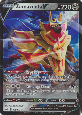 Bga 9.5 Zamazenta V Pokemon Card