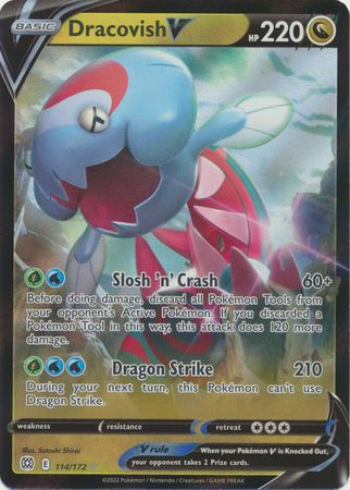 Dracovish V 114 172 Ultra Rare Sword Shield Brilliant Stars Singles Dracovish V 114 172 Ultra Rare Sword Shield Brilliant Stars Singles