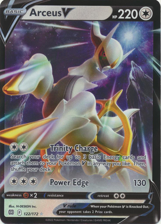 Check the actual price of your Arceus V 165/172 Pokemon card