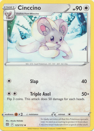 Cinccino 125 172 Uncommon Cinccino 125 172 Uncommon