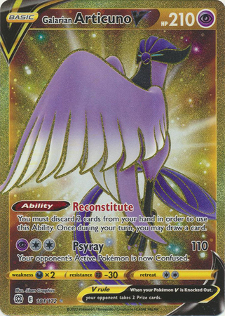 Pokémon Card Database - Brilliant Stars - #181 Galarian Articuno  V