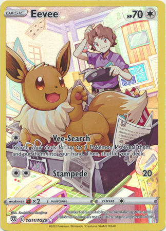 Pokemon Card Brilliant Stars TG11/TG30 Eevee Holo Rare