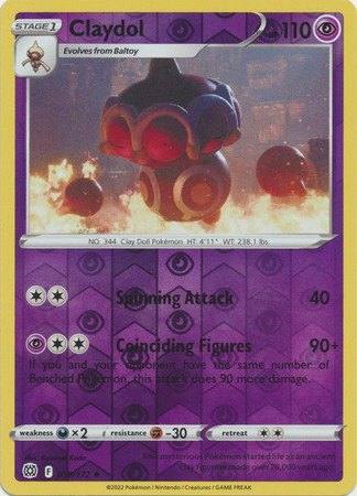 Claydol 059 172 Uncommon Reverse Holo Claydol 059 172 Uncommon Reverse Holo
