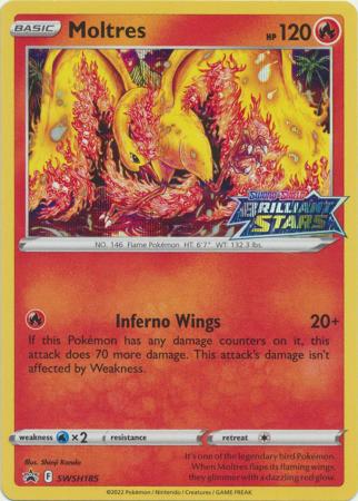 Moltres - SWSH185 - SWSH: Sword & Shield Promo Cards - Pokemon