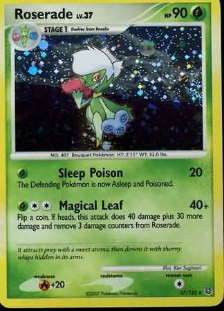 Roserade 17 132 Holo Rare Roserade 17 132 Holo Rare