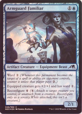 Armguard Familiar 046 302 Foil Kamigawa Neon Dynasty Foil Singles Armguard Familiar 046 302 Foil Kamigawa Neon Dynasty Foil Singles