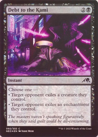 Debt to the Kami 092 302 Foil Kamigawa Neon Dynasty Foil Singles Debt to the Kami 092 302 Foil Kamigawa Neon Dynasty Foil Singles