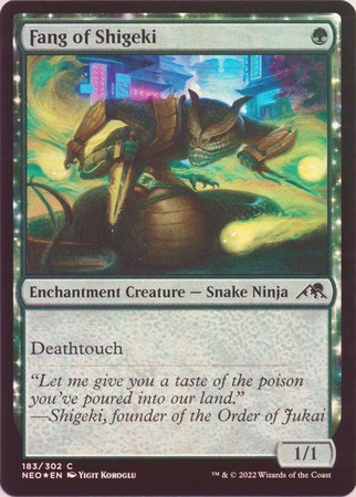 Fang of Shigeki 183 302 Foil Fang of Shigeki 183 302 Foil