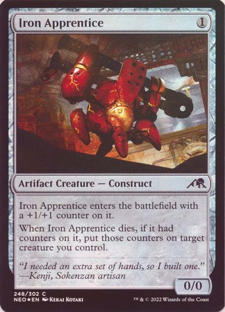 Iron Apprentice 248 302 Foil Kamigawa Neon Dynasty Foil Singles Iron Apprentice 248 302 Foil Kamigawa Neon Dynasty Foil Singles