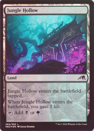 Jungle Hollow 269 302 Foil Kamigawa Neon Dynasty Foil Singles Jungle Hollow 269 302 Foil Kamigawa Neon Dynasty Foil Singles