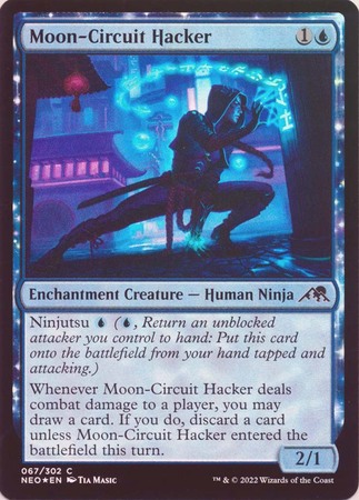 Moon Circuit Hacker 067 302 Foil Kamigawa Neon Dynasty Foil Singles Moon Circuit Hacker 067 302 Foil Kamigawa Neon Dynasty Foil Singles