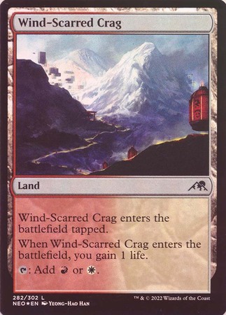 Wind Scarred Crag 282 302 Foil Kamigawa Neon Dynasty Foil Singles Wind Scarred Crag 282 302 Foil Kamigawa Neon Dynasty Foil Singles
