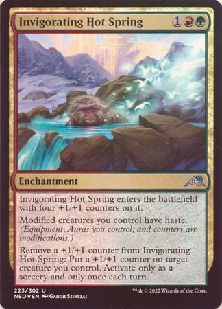 Invigorating Hot Spring 223 302 Foil Kamigawa Neon Dynasty Foil Singles Invigorating Hot Spring 223 302 Foil Kamigawa Neon Dynasty Foil Singles